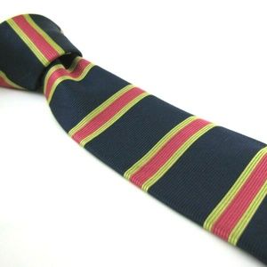 BROOKS BROTHERS Tie Green Pink Horizontal Stripe